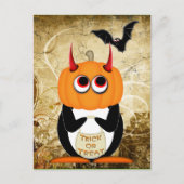 Carte postale Evil Penguin Halloween (Devant)