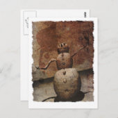 Carte postale Evil Snowman (Devant / Derrière)