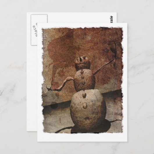 Carte postale Evil Snowman (Devant / Derrière)