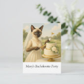 Carte Postale EVJF GOLF pour la maman de Chat Femme golfeuse (Debout devant)