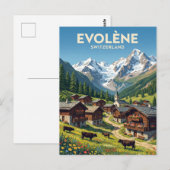 Carte Postale Évolène Suisse (Devant / Derrière)