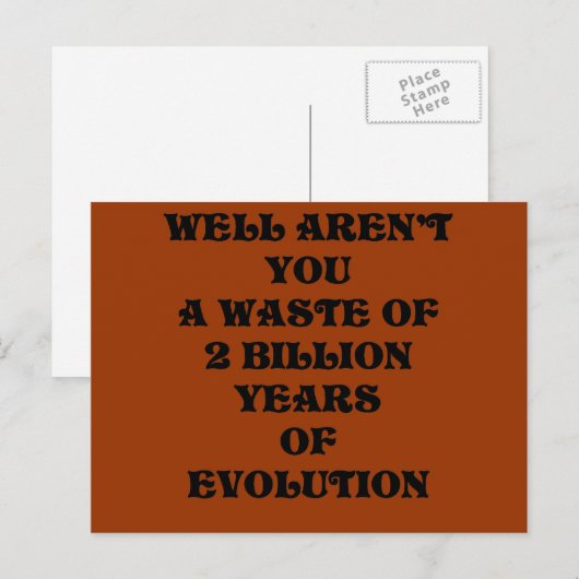 Carte Postale évolution (Devant / Derrière)