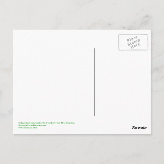 Carte postale Evolution (Dos)