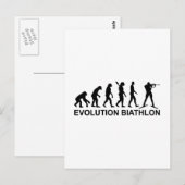 Carte Postale Evolution Biathlon Ski (Devant / Derrière)