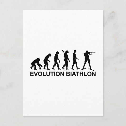 Carte Postale Evolution Biathlon Ski (Devant)