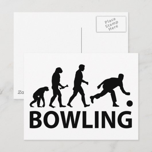 Carte Postale Évolution Bowling (Devant / Derrière)