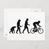 Carte Postale Évolution cycliste (Devant / Derrière)