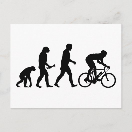 Carte Postale Évolution cycliste (Devant)