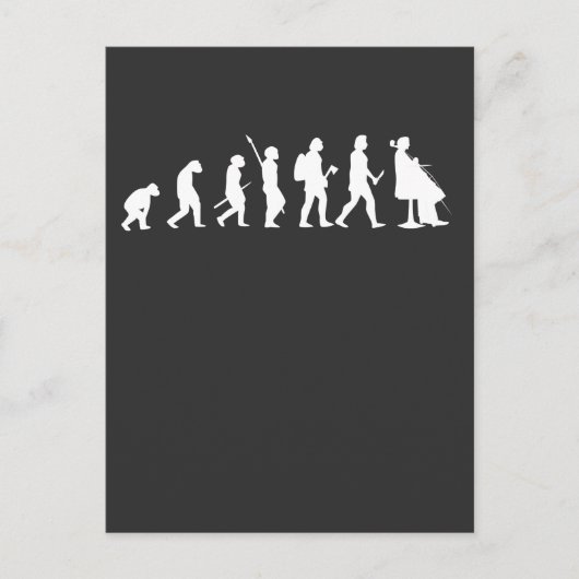 Carte Postale Evolution De Cellist Funny Cello Lover Cadeau (Devant)