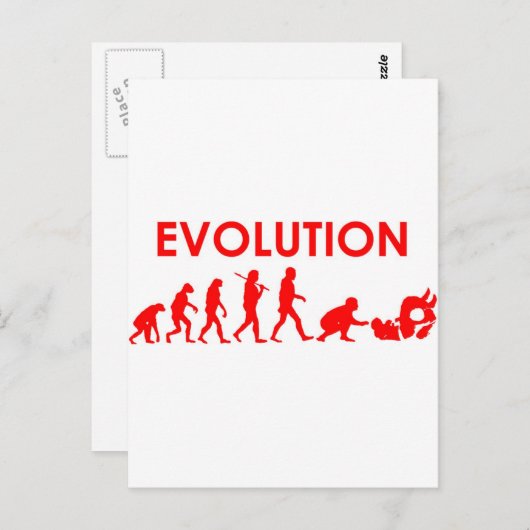 Carte Postale Évolution de Jiu Jitsu (Devant / Derrière)
