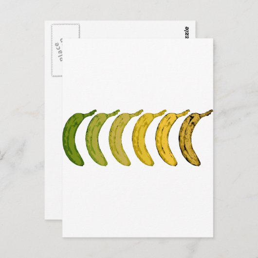 Carte Postale Évolution de la banane (Devant / Derrière)