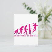 Carte Postale évolution de la femme de handball (Debout devant)