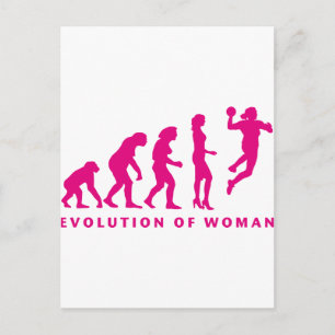 Carte Postale évolution de la femme de handball
