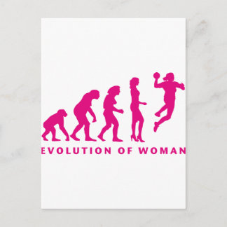Carte Postale évolution de la femme de handball