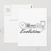 Carte Postale Évolution de la musique (Devant / Derrière)