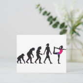Carte Postale évolution de la position de yoga de femme (Debout devant)