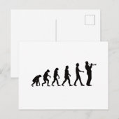 Carte Postale Évolution de la trompette (Devant / Derrière)