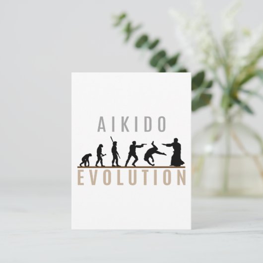 Carte Postale Évolution de l'Aikido (Debout devant)