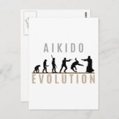 Carte Postale Évolution de l'Aikido (Devant / Derrière)
