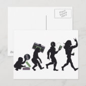 Carte Postale Évolution de musique (Devant / Derrière)