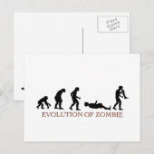 Carte Postale Évolution de Zombie (Devant / Derrière)
