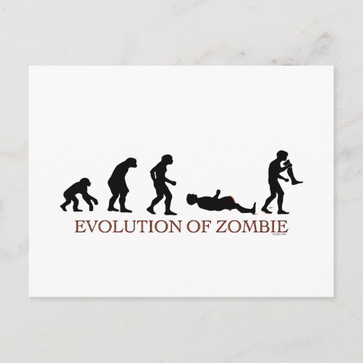Carte Postale Évolution de Zombie (Devant)