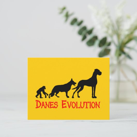 Carte Postale Évolution des Danois (Debout devant)