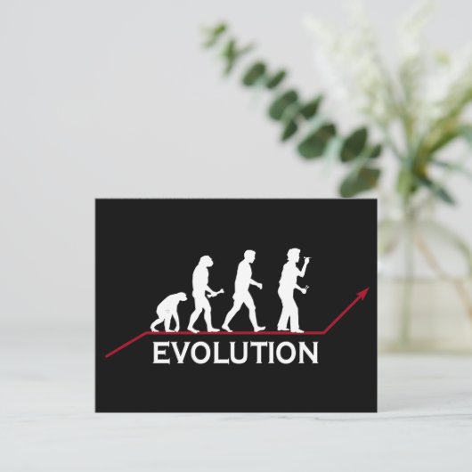 Carte Postale Évolution des fléchettes (Debout devant)