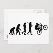 Carte Postale Évolution du cycliste (Devant / Derrière)