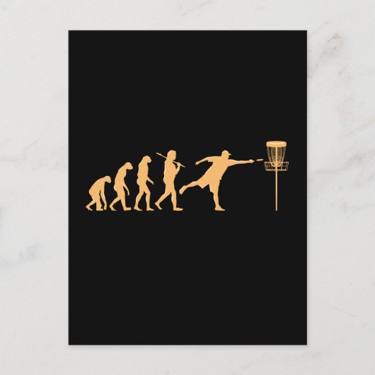 Carte Postale Évolution du Disc Golf (Devant)