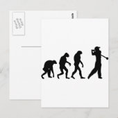 Carte Postale évolution du golf (Devant / Derrière)