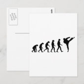 Carte Postale Évolution du karaté (Devant / Derrière)