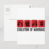 Carte Postale Évolution du mariage (Devant / Derrière)