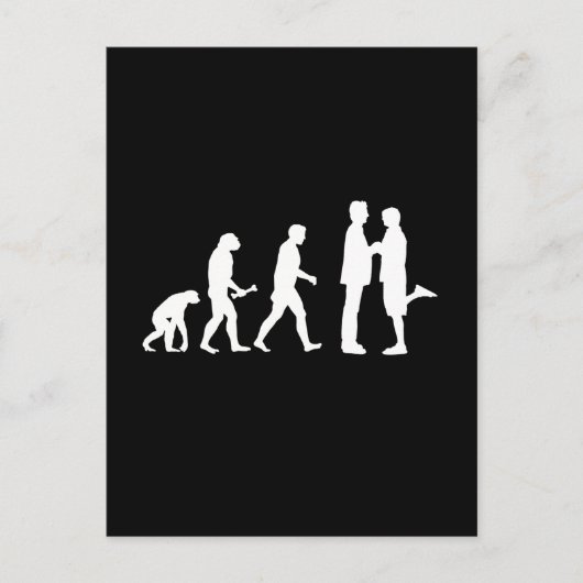 Carte Postale Evolution du mariage homosexuel - (Devant)