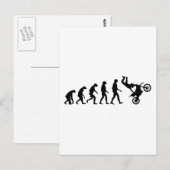 Carte Postale Évolution du Motocross (Devant / Derrière)