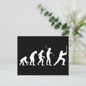 Carte Postale Évolution du Ninja - de l'homme au ninja (Debout devant)