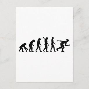 Carte Postale Évolution du patinage en ligne