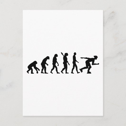 Carte Postale Évolution du patinage en ligne (Devant)