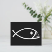 Carte Postale Évolution du poisson (Debout devant)