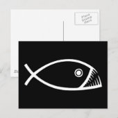 Carte Postale Évolution du poisson (Devant / Derrière)
