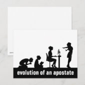 Carte Postale "Évolution d'un apostoat" (Devant / Derrière)
