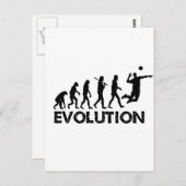 Carte Postale Évolution d'un joueur de volley-ball (Devant / Derrière)