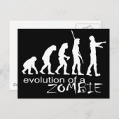 Carte Postale évolution d'un zombie (Devant / Derrière)