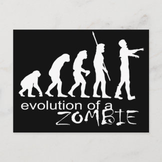 Carte Postale évolution d'un zombie