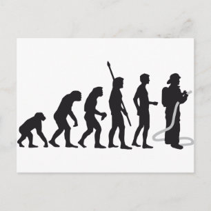 Carte Postale evolution firefighter