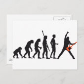 Carte Postale evolution guitar (Devant / Derrière)
