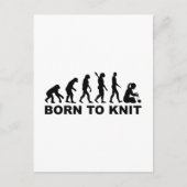 Carte Postale Évolution née du tricot (Devant)