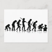 Carte Postale Évolution nerd (Devant)
