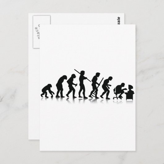 Carte Postale Évolution nerd (Devant / Derrière)