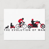 Carte Postale evolution of mocycle bicycle (Devant)